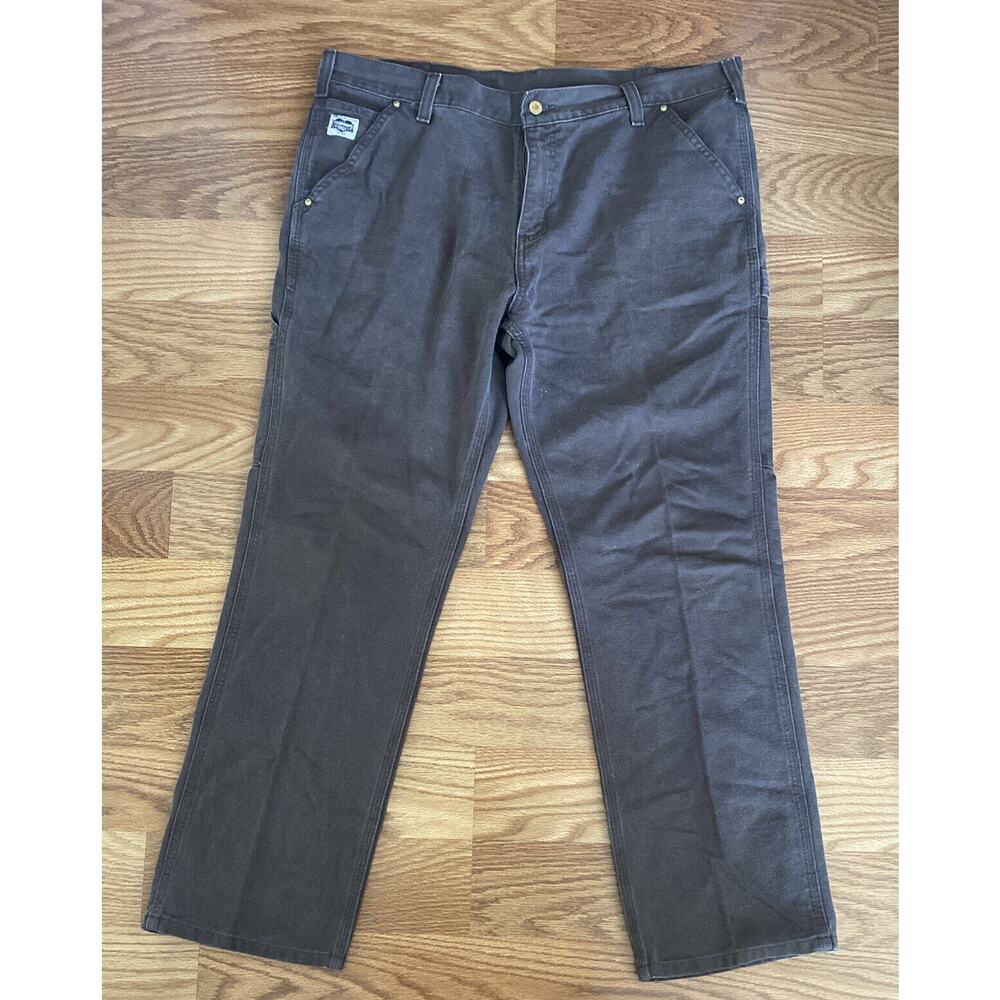Carhartt B369 Relaxed Straight Carpenter Pants Cotton Canvas Mens 38x30 Brown
